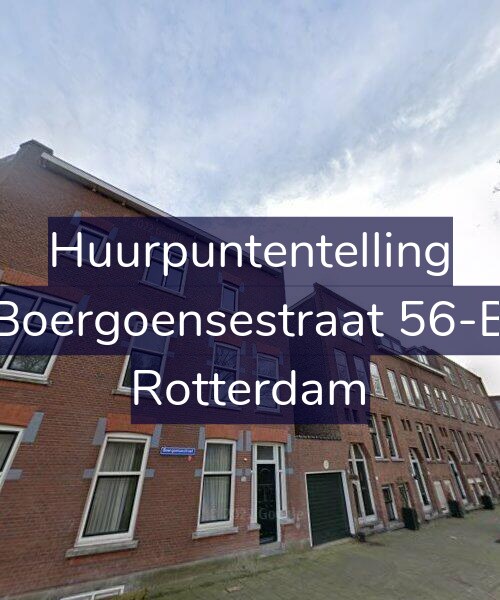 Foto gevel Huurpuntentelling voor Boergoensestraat 56-B, Rotterdam