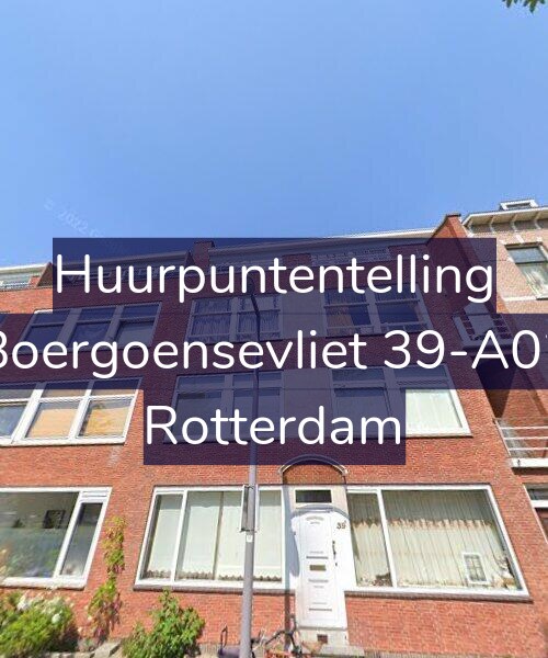 Foto gevel Huurpuntentelling voor Boergoensevliet 39-A02, Rotterdam