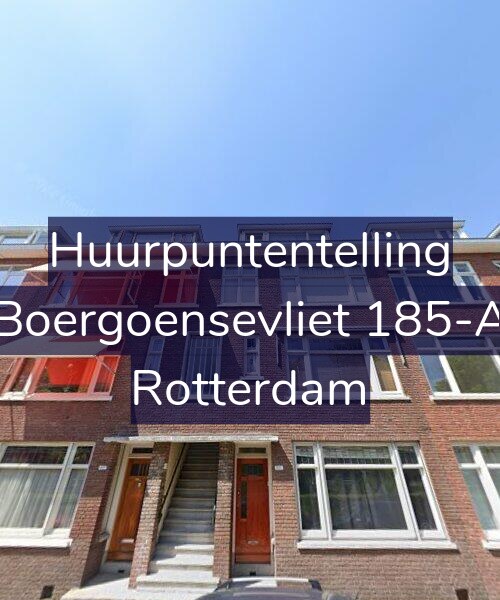 Foto gevel Huurpuntentelling voor Boergoensevliet 185-A, Rotterdam