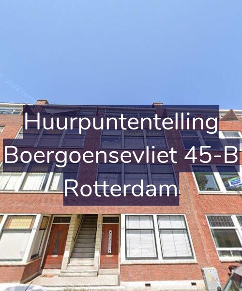Foto gevel Huurpuntentelling voor Boergoensevliet 45-B, Rotterdam