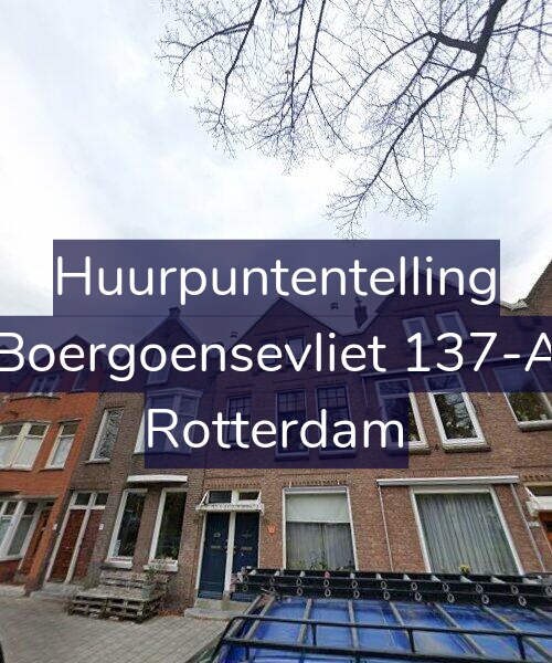Foto gevel Huurpuntentelling voor Boergoensevliet 137-A, Rotterdam