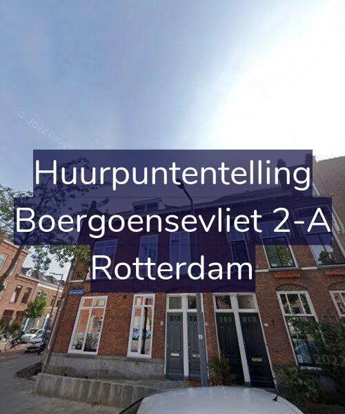 Foto gevel Huurpuntentelling voor Boergoensevliet 2-A, Rotterdam