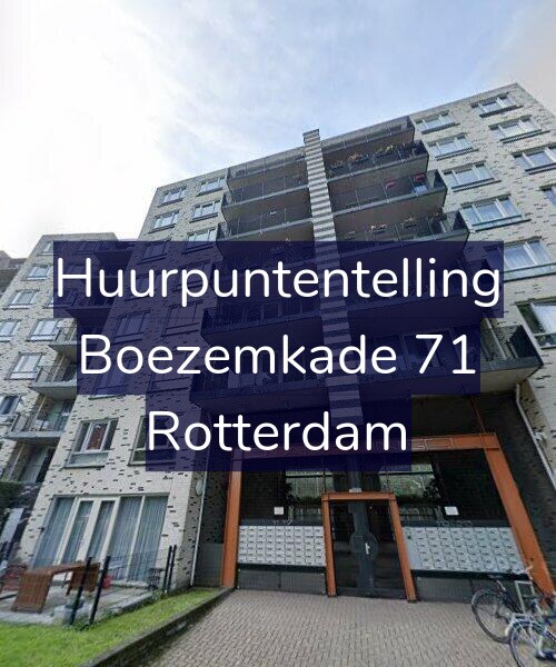 Foto gevel Huurpuntentelling voor Boezemkade 71, Rotterdam