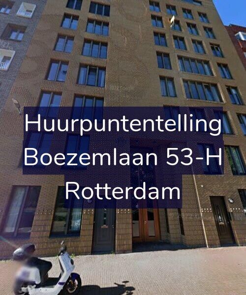 Foto gevel Huurpuntentelling voor Boezemlaan 53-H, Rotterdam
