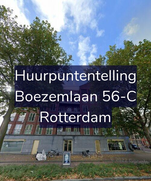 Foto gevel Huurpuntentelling voor Boezemlaan 56-C, Rotterdam