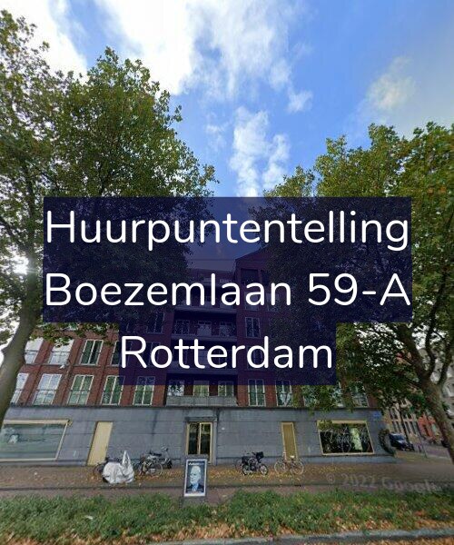 Foto gevel Huurpuntentelling voor Boezemlaan 59-A, Rotterdam