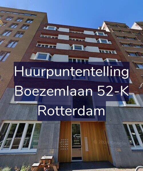 Foto gevel Huurpuntentelling voor Boezemlaan 52-K, Rotterdam