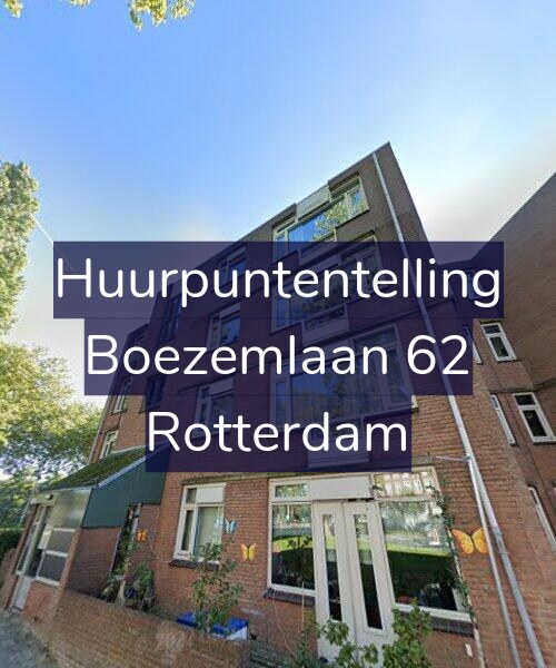 Foto gevel Huurpuntentelling voor Boezemlaan 62, Rotterdam