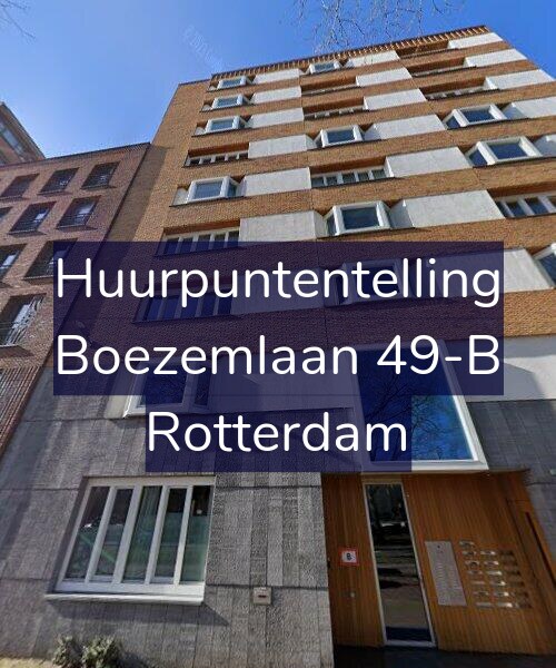 Foto gevel Huurpuntentelling voor Boezemlaan 49-B, Rotterdam