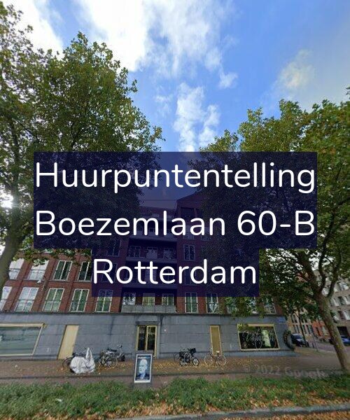 Foto gevel Huurpuntentelling voor Boezemlaan 60-B, Rotterdam
