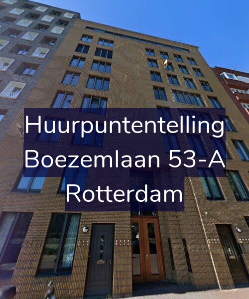 Foto gevel Huurpuntentelling voor Boezemlaan 53-A, Rotterdam