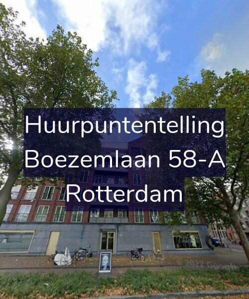 Foto gevel Huurpuntentelling voor Boezemlaan 58-A, Rotterdam
