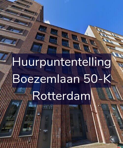 Foto gevel Huurpuntentelling voor Boezemlaan 50-K, Rotterdam