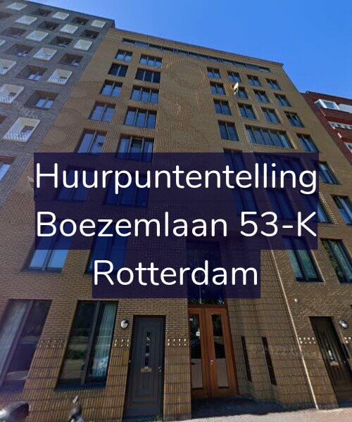 Foto gevel Huurpuntentelling voor Boezemlaan 53-K, Rotterdam