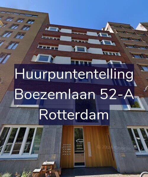 Foto gevel Huurpuntentelling voor Boezemlaan 52-A, Rotterdam