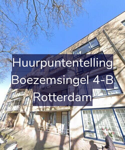 Foto gevel Huurpuntentelling voor Boezemsingel 4-B, Rotterdam