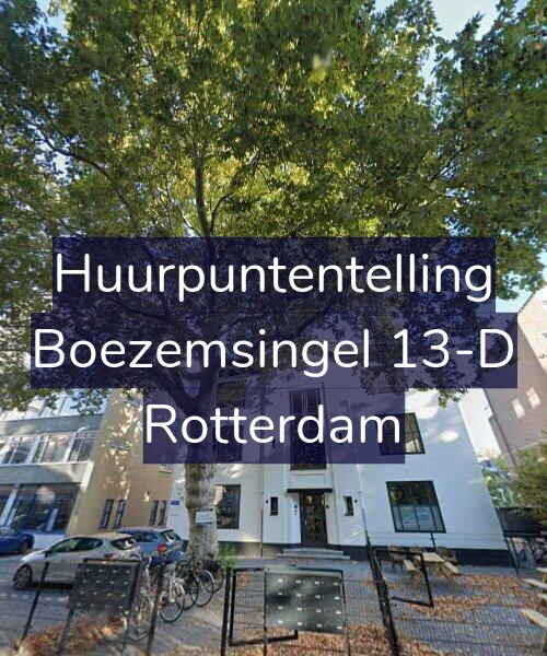 Foto gevel Huurpuntentelling voor Boezemsingel 13-D, Rotterdam