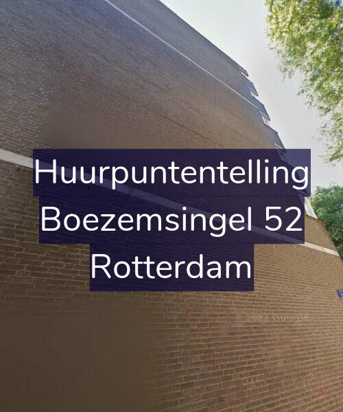 Foto gevel Huurpuntentelling voor Boezemsingel 52, Rotterdam