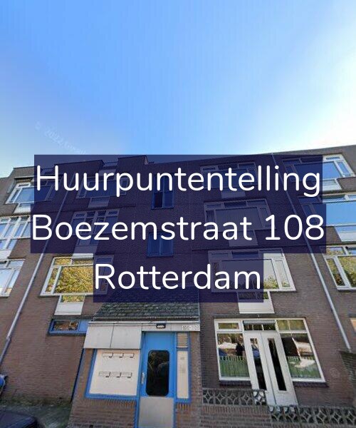 Foto gevel Huurpuntentelling voor Boezemstraat 108, Rotterdam