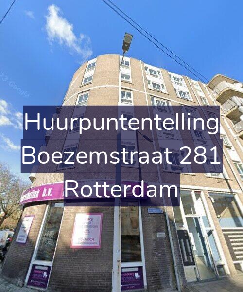 Foto gevel Huurpuntentelling voor Boezemstraat 281, Rotterdam