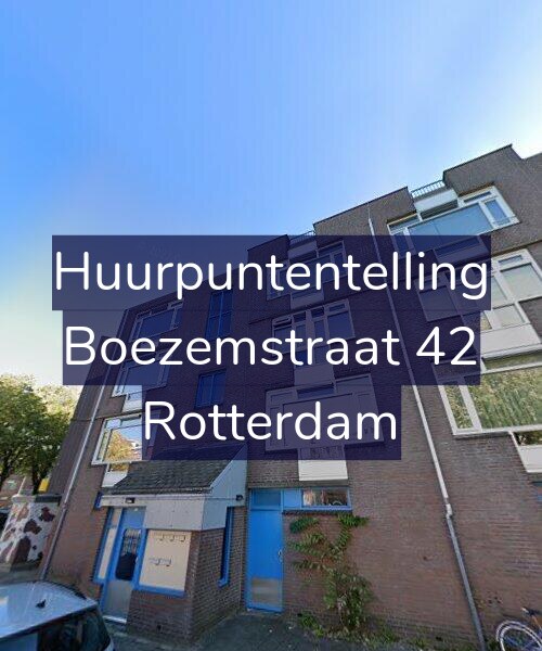 Foto gevel Huurpuntentelling voor Boezemstraat 42, Rotterdam
