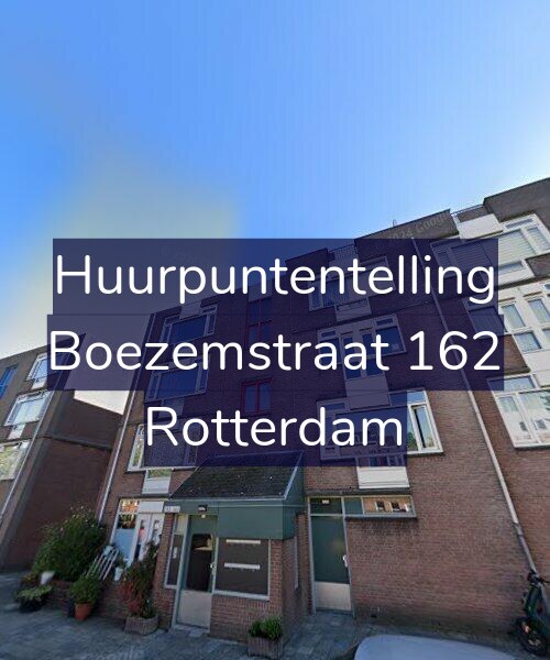 Foto gevel Huurpuntentelling voor Boezemstraat 162, Rotterdam