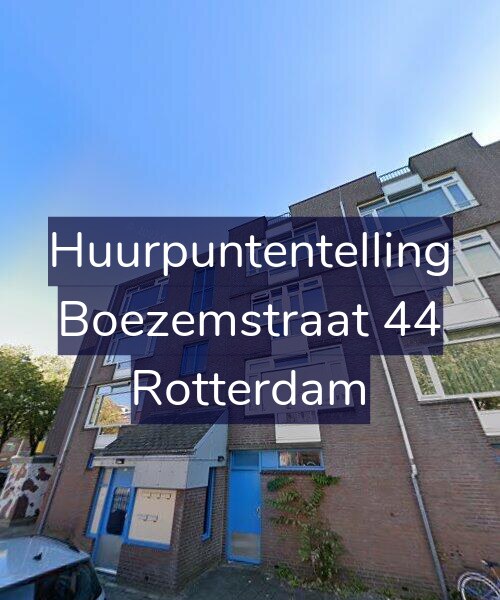 Foto gevel Huurpuntentelling voor Boezemstraat 44, Rotterdam