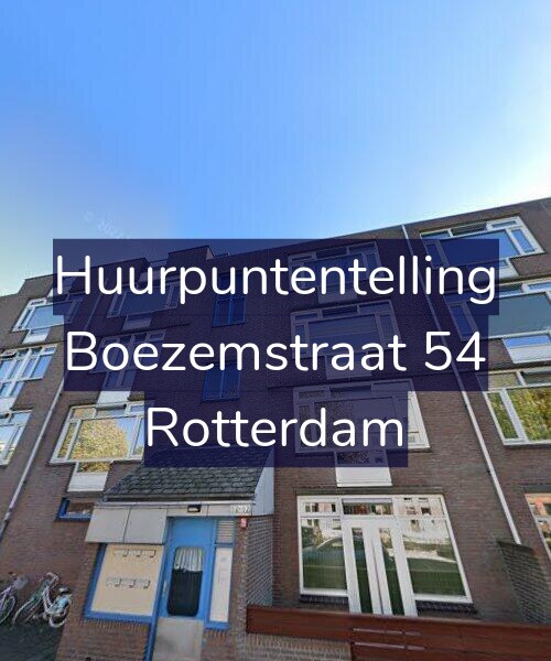 Foto gevel Huurpuntentelling voor Boezemstraat 54, Rotterdam