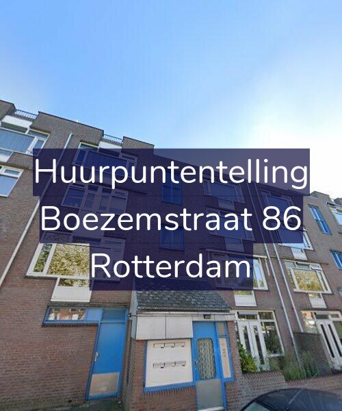 Foto gevel Huurpuntentelling voor Boezemstraat 86, Rotterdam