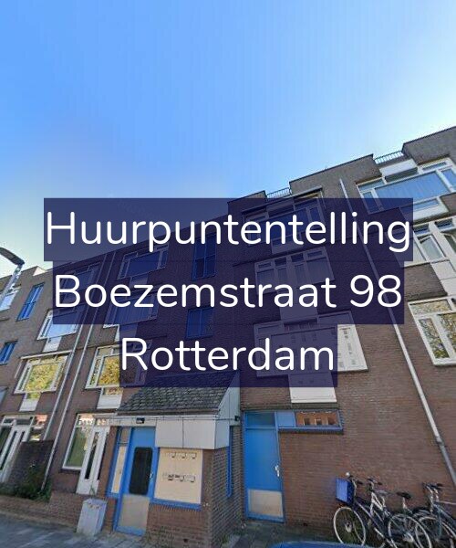 Foto gevel Huurpuntentelling voor Boezemstraat 98, Rotterdam