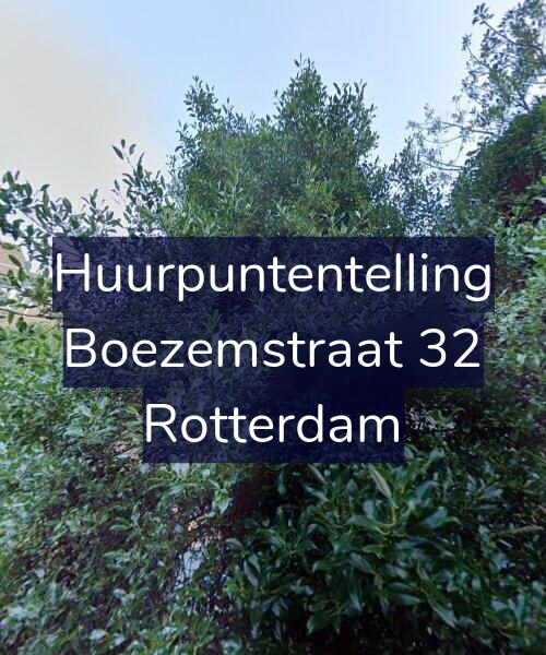 Foto gevel Huurpuntentelling voor Boezemstraat 32, Rotterdam
