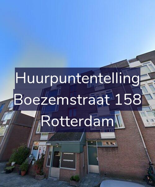 Foto gevel Huurpuntentelling voor Boezemstraat 158, Rotterdam