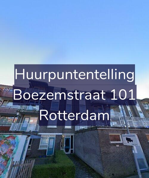 Foto gevel Huurpuntentelling voor Boezemstraat 101, Rotterdam