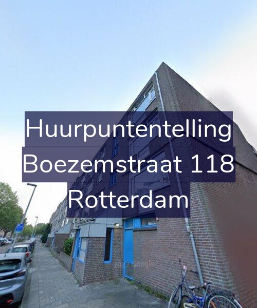 Foto gevel Huurpuntentelling voor Boezemstraat 118, Rotterdam