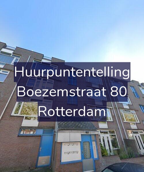 Foto gevel Huurpuntentelling voor Boezemstraat 80, Rotterdam