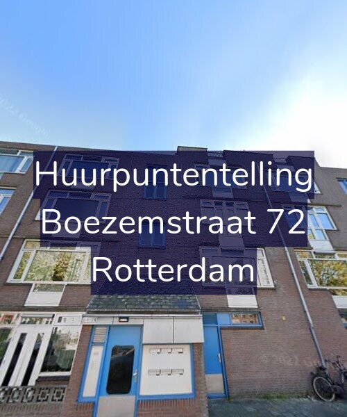 Foto gevel Huurpuntentelling voor Boezemstraat 72, Rotterdam