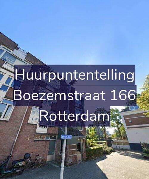 Foto gevel Huurpuntentelling voor Boezemstraat 166, Rotterdam