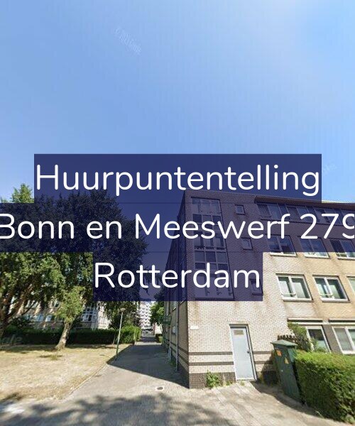 Foto gevel Huurpuntentelling voor Bonn en Meeswerf 279, Rotterdam