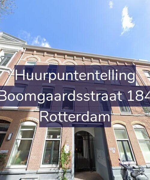 Foto gevel Huurpuntentelling voor Boomgaardsstraat 184, Rotterdam