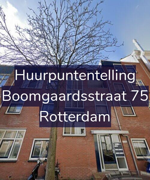 Foto gevel Huurpuntentelling voor Boomgaardsstraat 75, Rotterdam