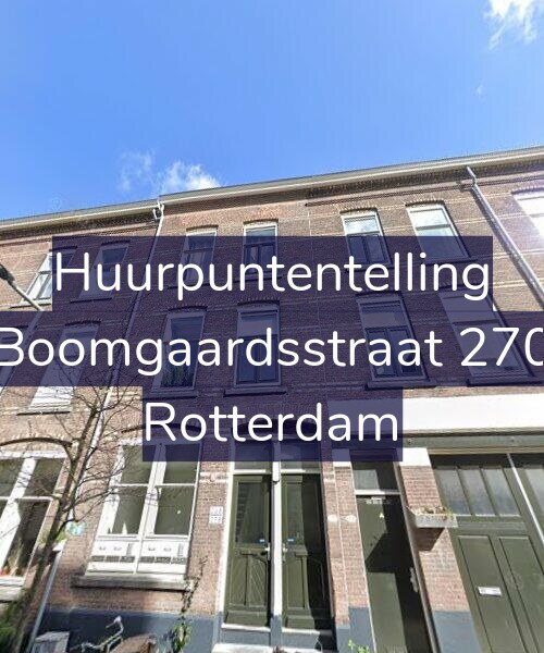 Foto gevel Huurpuntentelling voor Boomgaardsstraat 270, Rotterdam