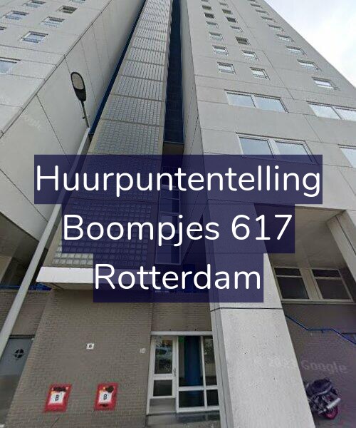 Foto gevel Huurpuntentelling voor Boompjes 617, Rotterdam