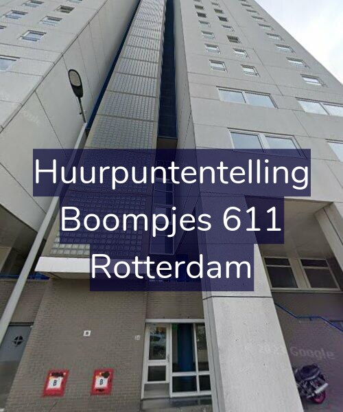 Foto gevel Huurpuntentelling voor Boompjes 611, Rotterdam