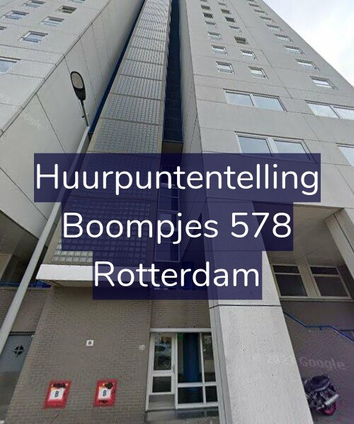 Foto gevel Huurpuntentelling voor Boompjes 578, Rotterdam