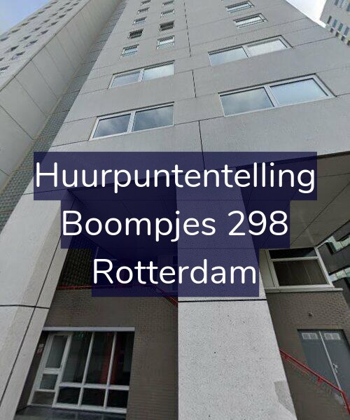 Foto gevel Huurpuntentelling voor Boompjes 298, Rotterdam