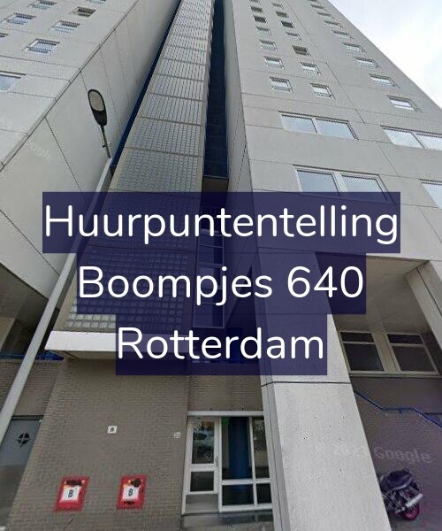 Foto gevel Huurpuntentelling voor Boompjes 640, Rotterdam