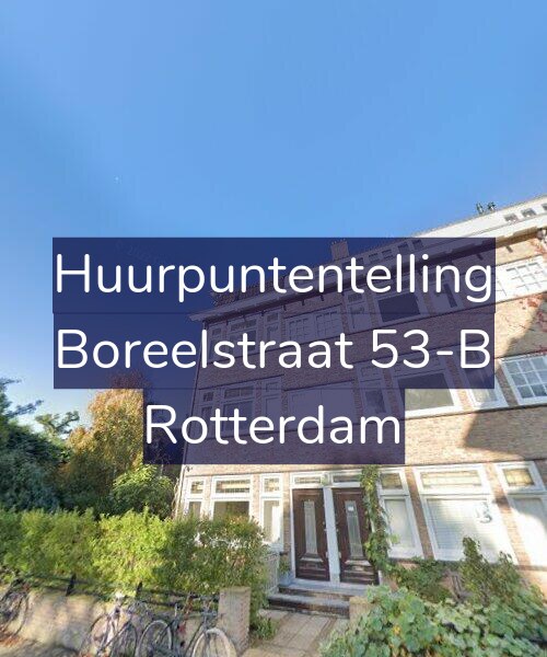 Foto gevel Huurpuntentelling voor Boreelstraat 53-B, Rotterdam