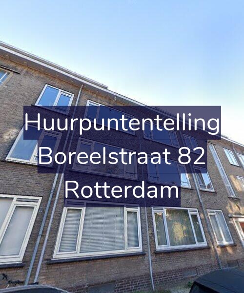 Foto gevel Huurpuntentelling voor Boreelstraat 82, Rotterdam
