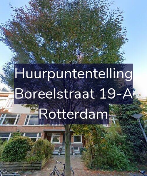 Foto gevel Huurpuntentelling voor Boreelstraat 19-A, Rotterdam