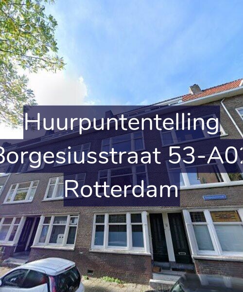 Foto gevel Huurpuntentelling voor Borgesiusstraat 53-A02, Rotterdam